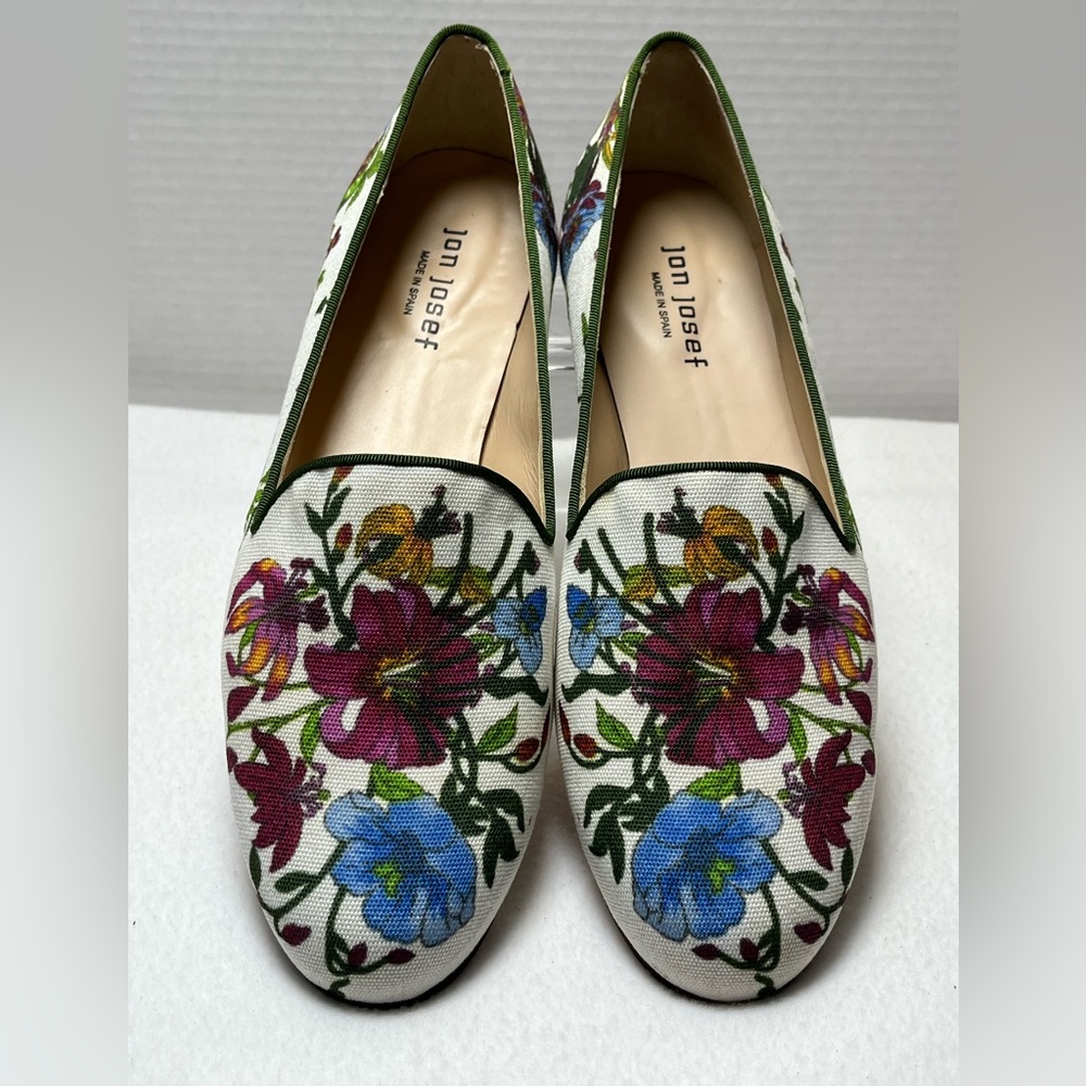 Jon Josef Floral Print Flats Womens Size 10 Loafers Spain